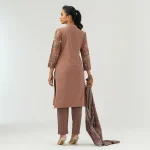 Womens Tan Embroidered 3-Piece Set - Image 2