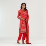 Womens Red Three Piece Set - Image 4